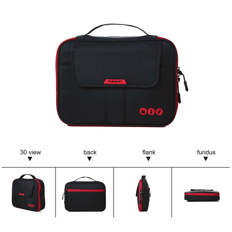 BAGSMART Date Cable Digital Accessories Finishing Bag Data Charger Wire Storage Bag Mp3 Earphones Usb Flash Drive Organizer Bag