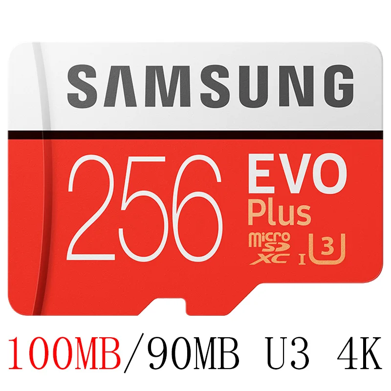 Карта памяти SAMSUNG класс 10 флэш TF Micro SD карта U3/U1 4K 256 ГБ 128 Гб 64 ГБ 32 ГБ 16 ГБ 100 МБ/с./с Microsd карта для мобильного телефона - Емкость: MB-MC256GB