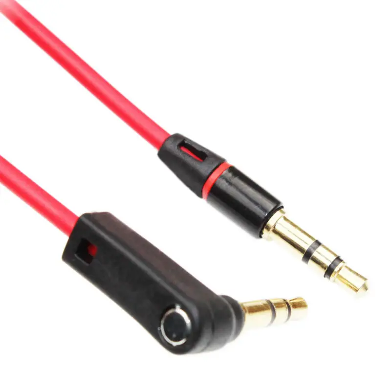 CAMDEMS 1M 3ft 3.5mm Male to Headphone bundles Audio Extension Cable AUX Red Black for iphone samsung 200pcs/lot | Мобильные