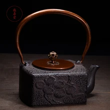 1200 мл ретро изысканный узор чугун Чай горшок набор японский ручной работы Чай горшок Посуда для напитков кунг-фу infusers Чай церемонии инструменты