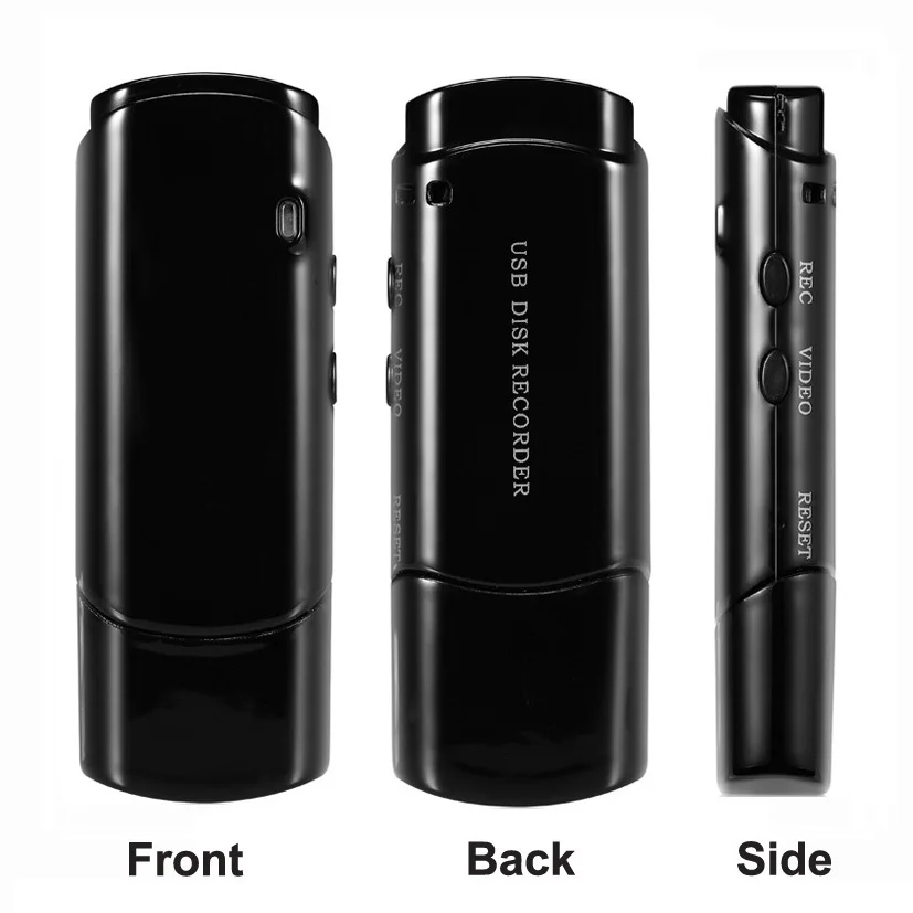 

Brand New USB Disk DVR Super Voice Recorder With Camera Audio&Video Recording USB Flash Drive Black Color Pen Drive