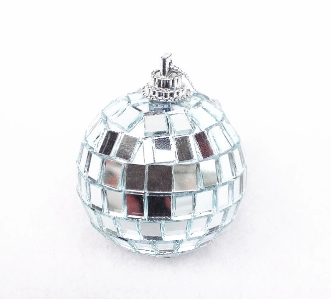 7cm glass mirror ball christmas ball glass ball snooker flash ball (Min order$15)