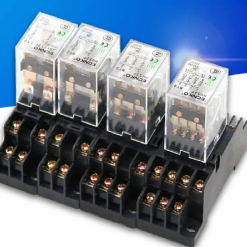 10 А HH62P AC220V AC110V промежуточное электромагнитное реле 220v 110V 12v 24v DC24V 8 футов|Реле| |