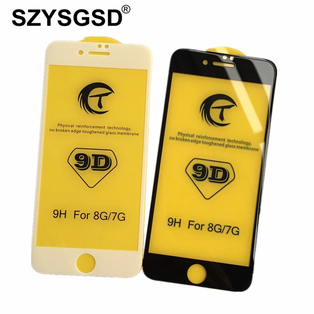 

SZYSGSD 5D Glass For iPhone X XS Tempered Glass Film 9D Curved Edge Coverage Dust Proof For iPhone 11Pro 8Plus Screen Protector