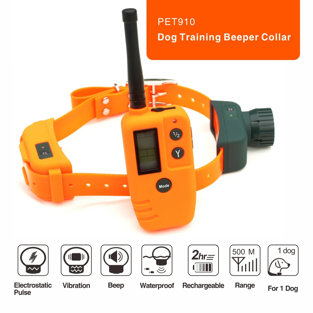 500M remote control dog beeper training collar rechargeable dog hunting