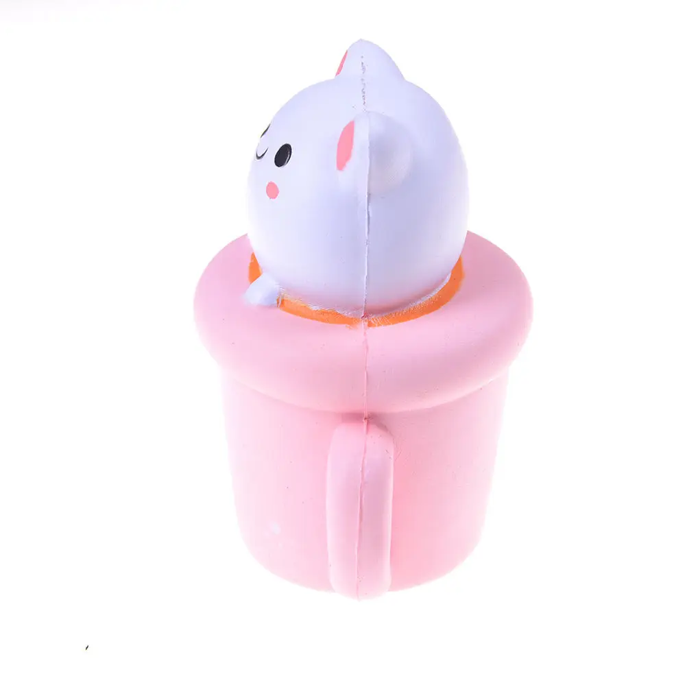 Jumbo Squishy чашка для кошки медленно поднимающийся ремень сотового телефона