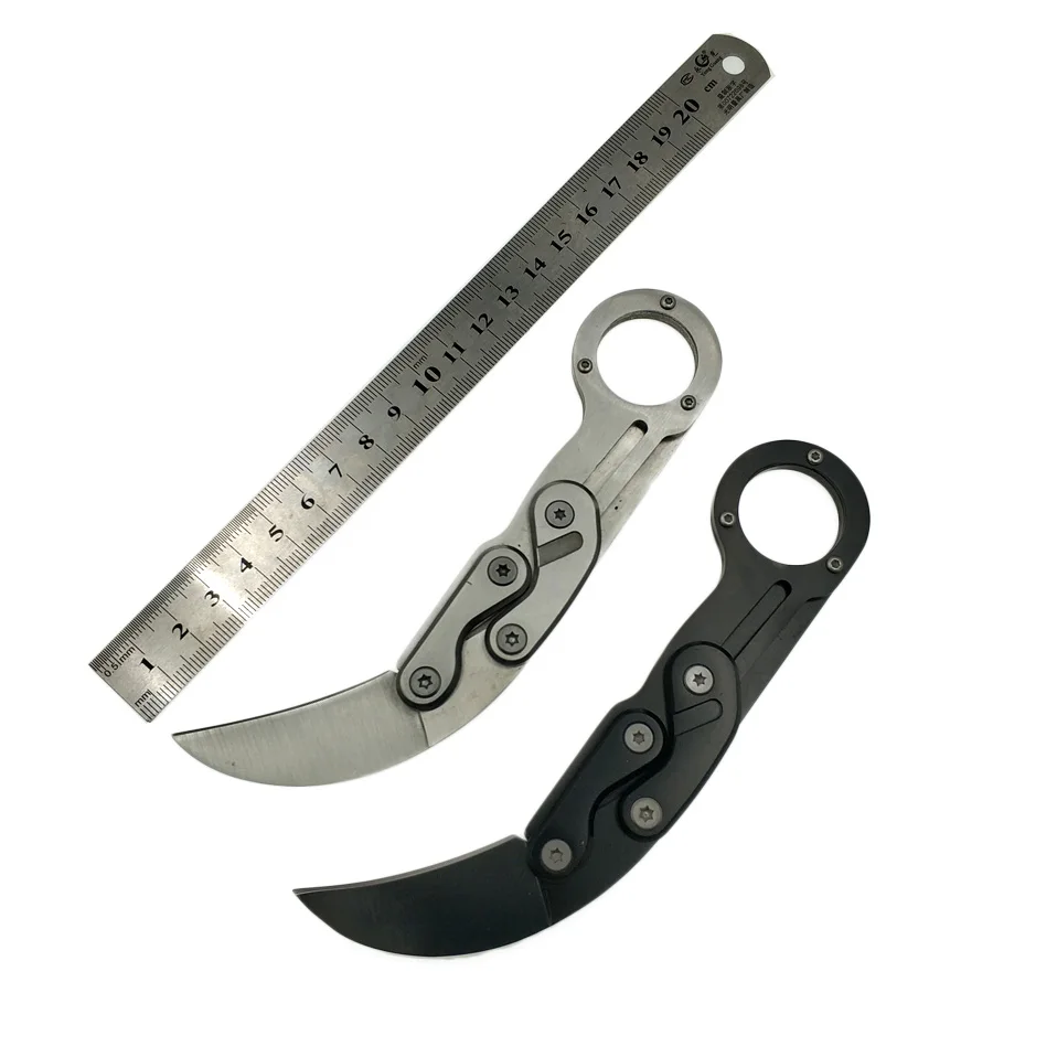 Swayboo الميكانيكية مخلب Karambit CS الذهاب للاهتمام بقاء حلقة سكين جيب للطي سكينة تكتيكية مصغرة EDC متعددة مع كليب Swayboo الميكانيكية مخلب Karambit CS الذهاب للاهتمام بقاء حلقة سكين جيب للطي سكينة تكتيكية مصغرة EDC متعددة مع كليب