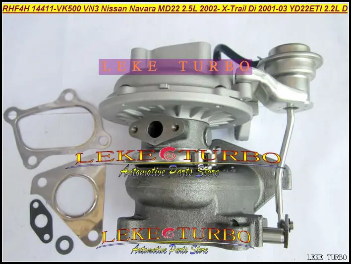 RHF4H 14411-VK500 14411 VK500 VN3 Turbo Turbocharger For NISSAN Navara MD22 2.5L 2002- X-Trail Di 2001-03 YD22ETI 2.2L D (3)
