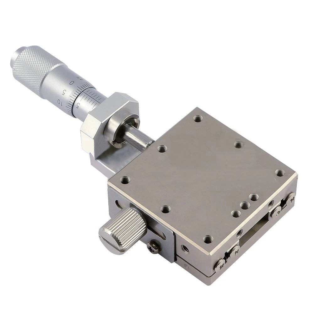Stroke ±40mm 30mm x 50mm Sliding Micrometer Platform 30um Accuracy Trimming Bearing Tuning Platform Sliding Table for Precision Optical Instruments X Aixs Manual Linear Stage Stroke ±40mm 30mm x 50mm Sliding Micrometer Platform 30um Accuracy Trimming Bearing Tuning Platform Sliding Table for Precision Optical Instruments X Aixs Manual Linear Stage