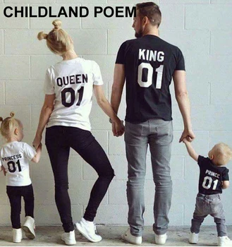 2016 summer Family Matching Outfits Short-sleeved Cotton matching family clothes T-shirt Family Look Family matching clothes