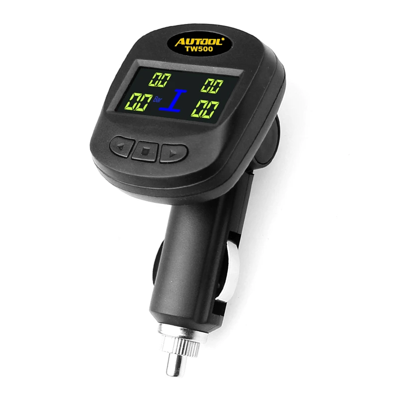 AUTOOL TW500 Car TPMS Tire Pressure Alarm Universal Wireless Autos TPMS Tire Pressure Monitor System+4 Internal External Sensors