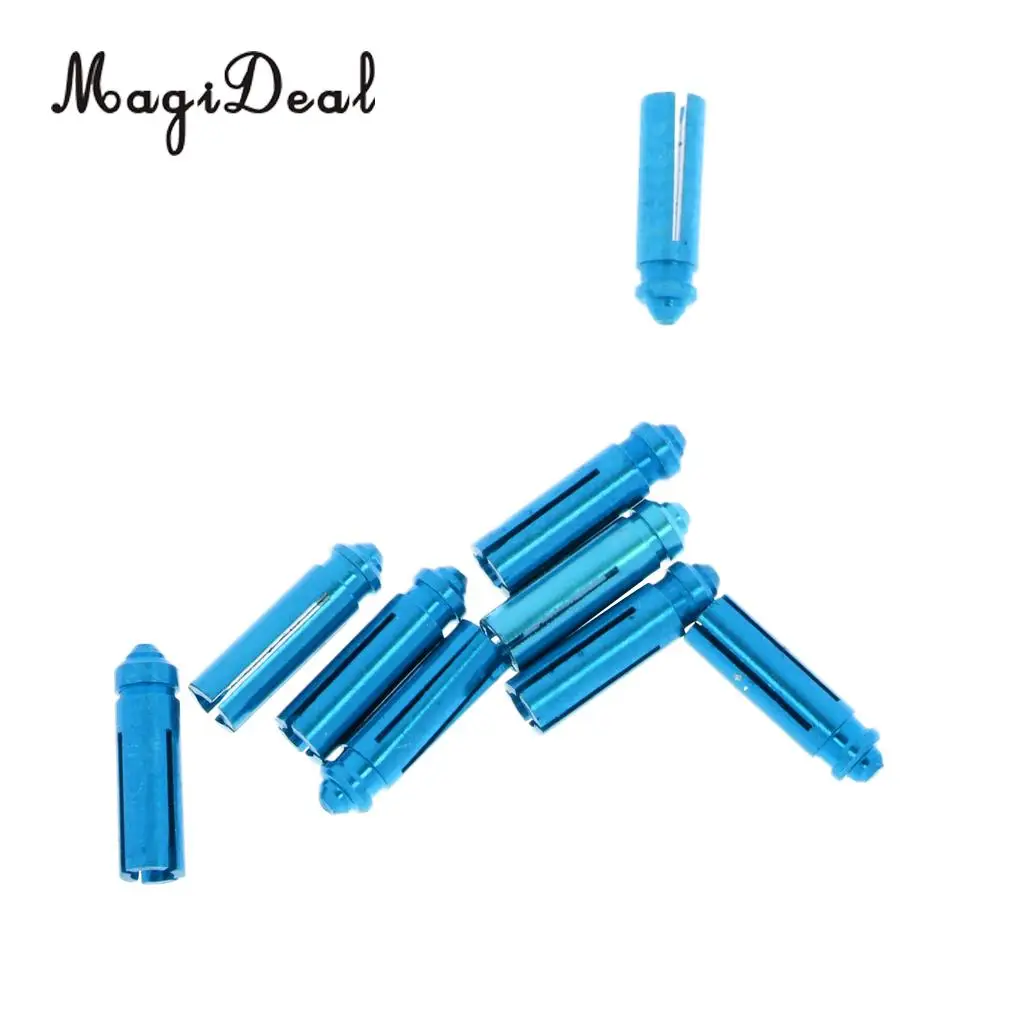 MagiDeal Set of 18 Pieces Anodised Aluminum Dart Flight Savers / Protectors