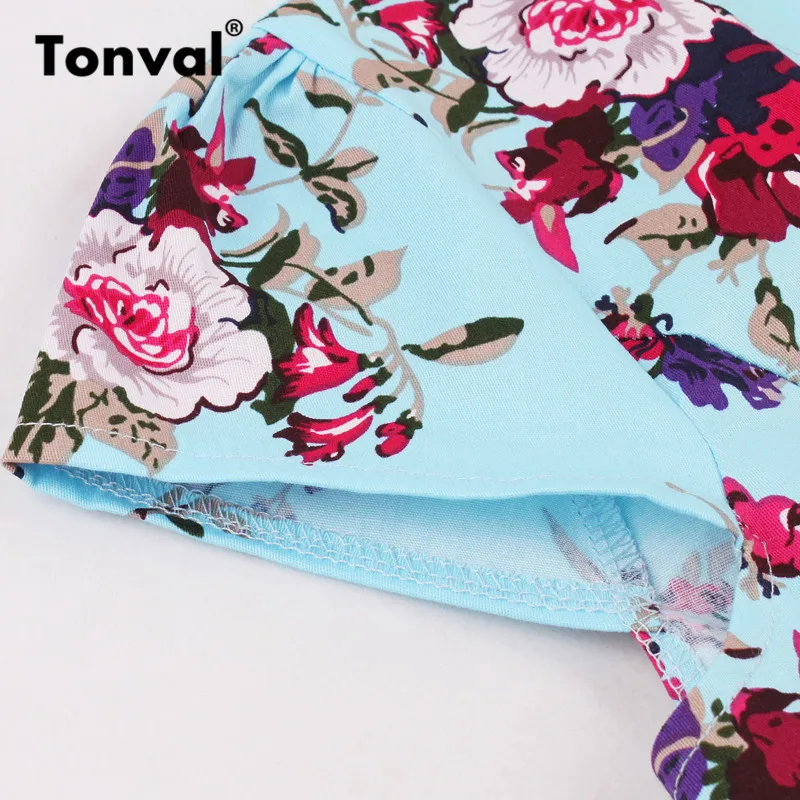 Женское винтажное платье Tonval зеленое хлопковое плиссированное в стиле ретро с