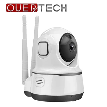 

OUERTECH Night vision 1080P Wireless Rotating Two way audio Smart IP Camera support PTZ control remote access 64g baby monitor