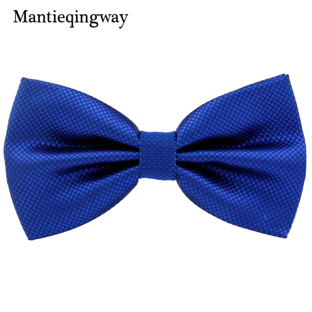 Mantieqingway мужской формальный деловой однотонный галстук бабочка для мужчин жениха