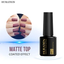 Huration матовый Гель-лак для ногтей замочить УФ светодиодный Матированный Гель-лак акриловый дизайн ногтей Полупостоянный скраб-Топ гель лак