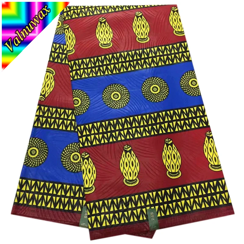 

Fashion African Ankara riche java wax fabric 6yards guaranteen african 100% cotton JAVA wax printed fabric for clothing LSM