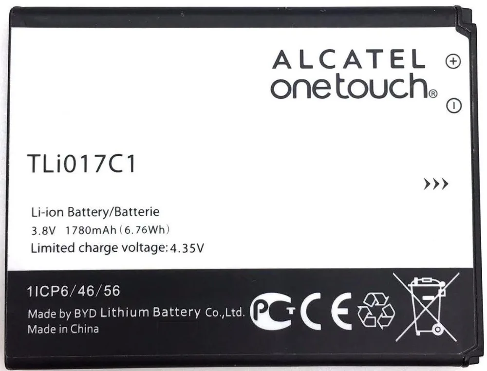 Dinto 1780mAh TLi017C1 аккумулятор для мобильного телефона Alcatel One Touch OT-5027B DAWN OT-4060O STREAK OT-4060A PIXI 34.5019D IDEAL