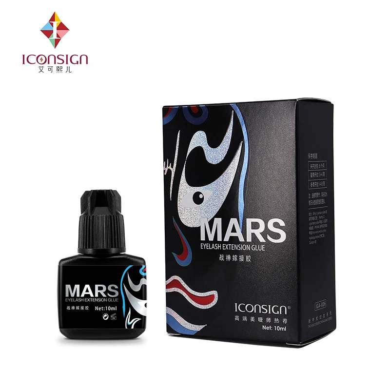 

5ml ICONSIGN New items for MARS eyelash extension glue 3 seconds Fast dry Low smell No sensitive keep 40 to 50 days