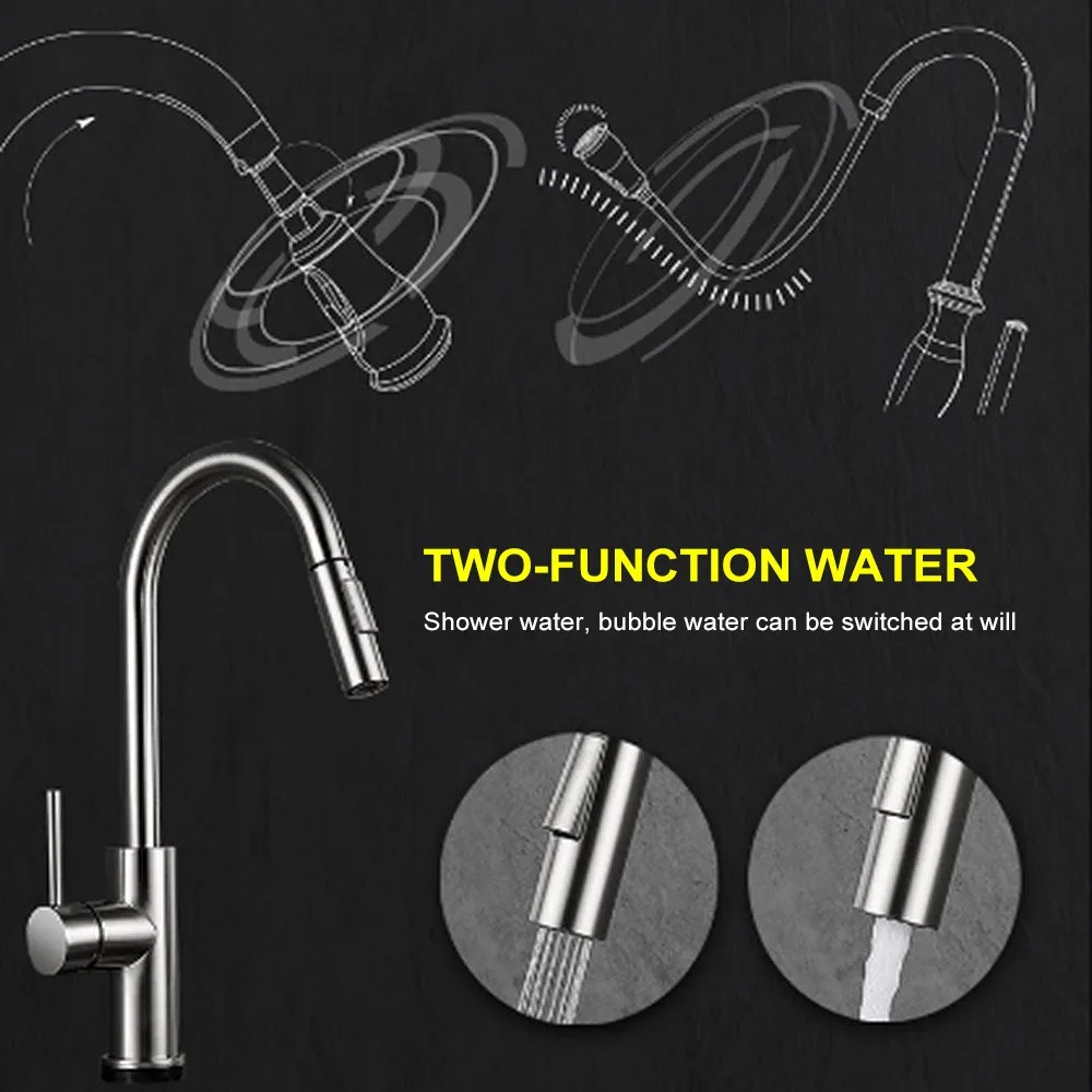 Stainless Steel Sensor Kitchen Faucets Touch Inductive Sensitive Faucet Mixer Tap Single Handle Dua - 33056787605