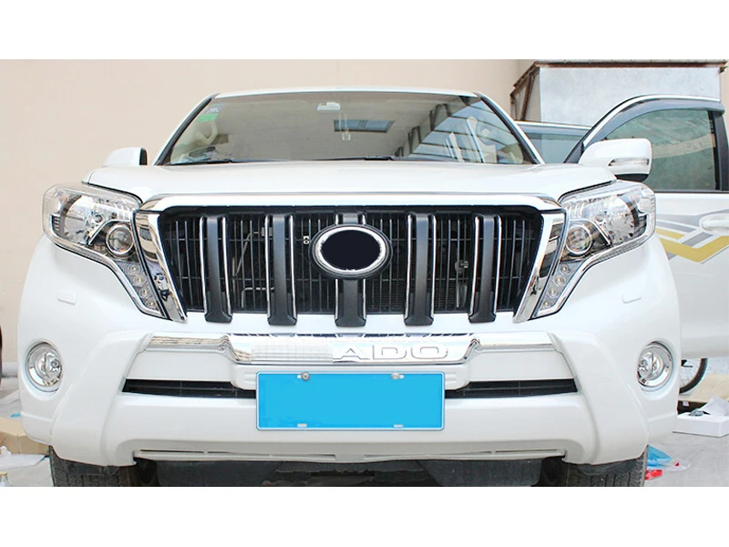 

white bottom Front Bumper Protector guard For Toyota Prado fj150 2014 2015