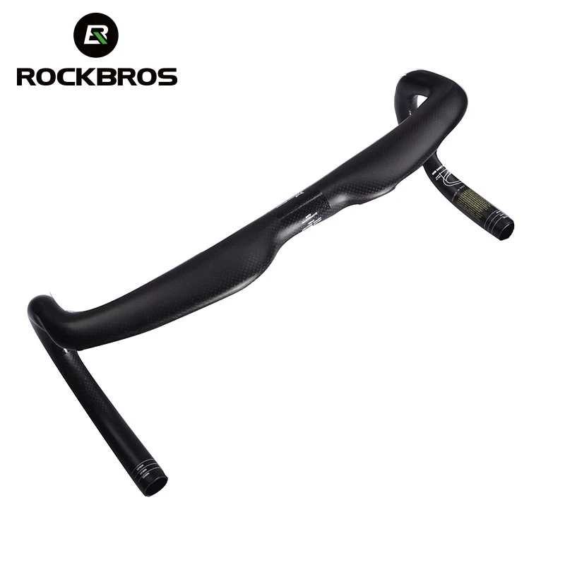 ROCKBROS Road Bike Cycling Carbon Handlebar Bicycle Full Carbon Handlebar 400 420 440 31 8mm Bike