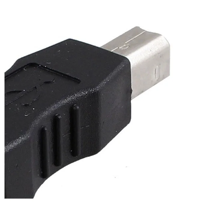 USB адаптер для принтера type A female B male Черный Серебряный тон|Кабели передачи данных|