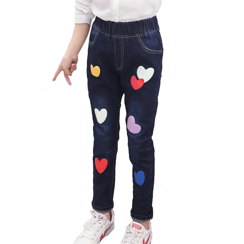 4 12 y children clothes teenage girl jeans kids denim for girls jean pants elastic waist