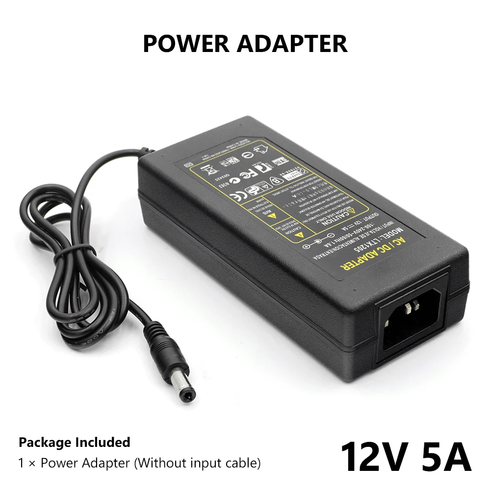Adaptador de fuente de 1/2 piezas 12V 5A para Imax B5 B6, balanceador de cargador negro, superventas para CCTV| - AliExpress
