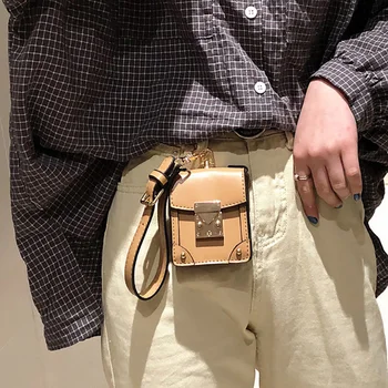

Brand New Fashion Mini Handbags Women PU Leather Pure Color Messenger Bag Chest Female Chain Single Shoulder Crossbody Bags