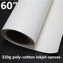 60 дюймов поли из хлопчатобумажных тканей с принтом из поликоттона рулон для струйной печати