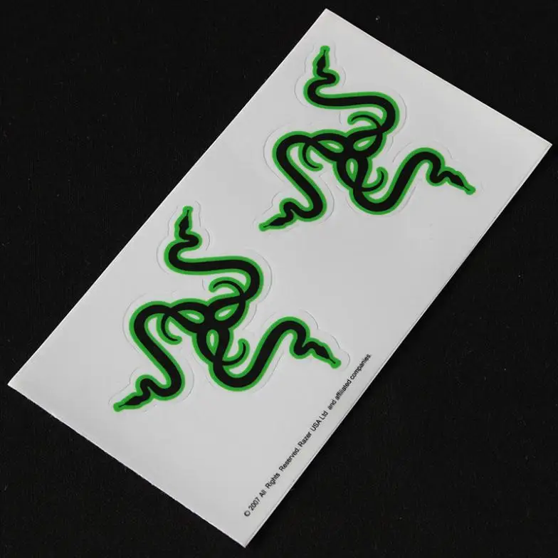 Original Razer Logo Type Sticker Stickers For Games Gamer Razer Fans