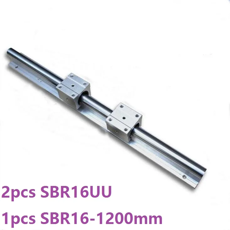 1 шт. SBR16 1200 мм линейная направляющая Опора + 2 SBR16UU линейные скользящие блоки