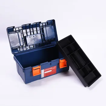 

16.5 inch plastic tool box with handle tray Car tool storage box Large Capacity Hardware Electrical Tool 42*22*19.5cm