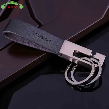 

Upscale Car Styling Men Key ring Leather Auto Business Keychain for Dodge Jeep Jaguar Subaru Skoda Lexus Porton Audi VW Keyring