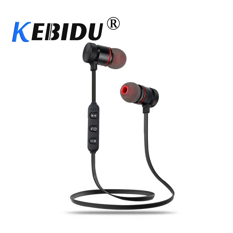 Kebidu новейшие беспроводные наушники Bluetooth для телефона с шейным ободом спортивные