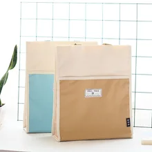 1 шт. Студенческая креативная Большая вместительная Холщовая Сумка для макияжа, учебная сумка, тестовая бумажная коробка для хранения, сумка для дома Su Mai happy apprentice