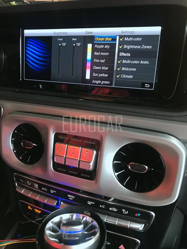 g class 2019  W464 g63 g500 g65 air vent ambient lights (2)