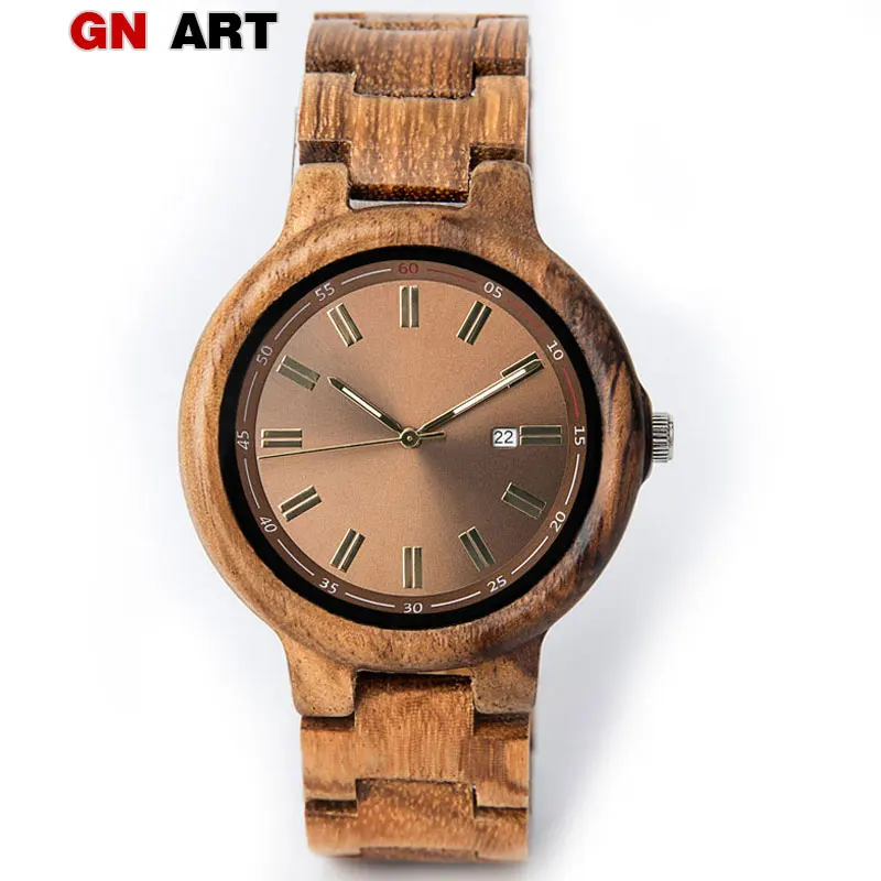 

GNART relogio masculino militar wooden men's watch clock gift reloj hombre 2018 men wood watch men luxury wrist watch homme
