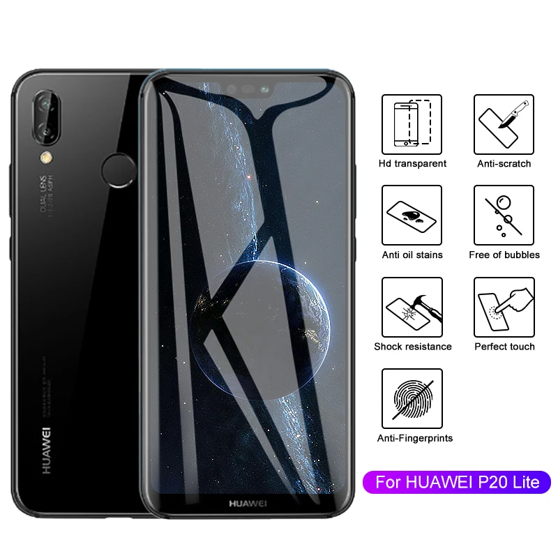 9H твердость HD экран ультра тонкое закаленное стекло Flim для Huawei P20 Pro P10 Lite Plus P8 P9 2017