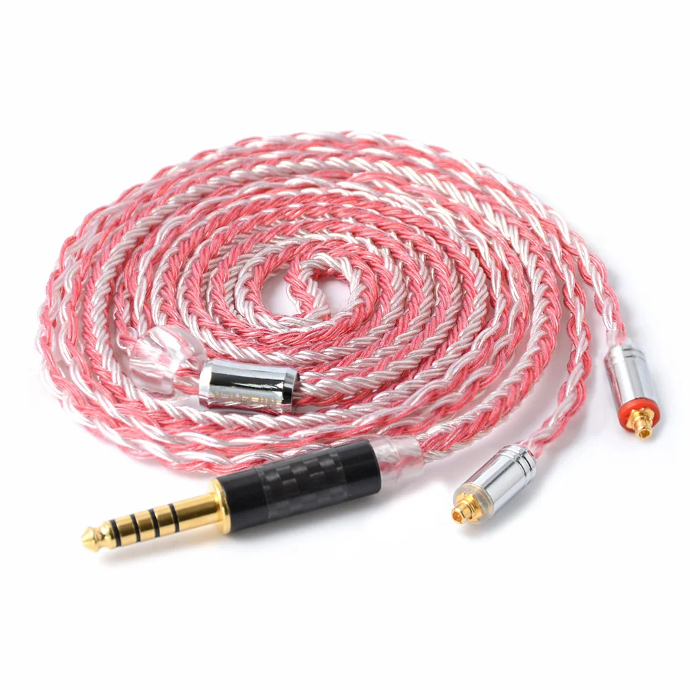 NICEHCK 16 Core Copper Silver Mixed Cable MMCX/2Pin Connector 2.5/3.5/4.4mm Plug For KZZSX/ZSN/AS10 CCAC10/C16 NICEHCK NX7/F3/M6