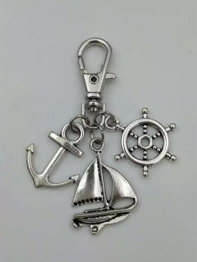 Брелок Infinit Sailing/anchor / rudder большая застежка-лобстер модное ювелирное изделие