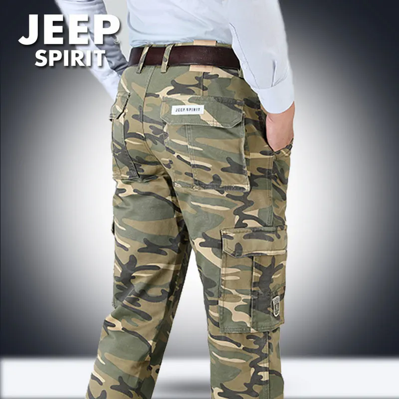 2019 весна осень JEEP Spirit Cargo камуфляжные брюки мужские повседневные военные
