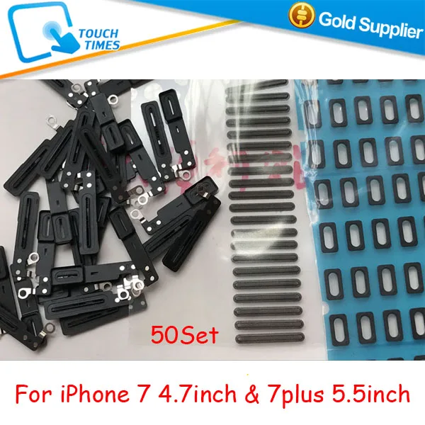 50Set Inner Earpiece Ear Speaker Anti Dust Grill Mesh with Rubber