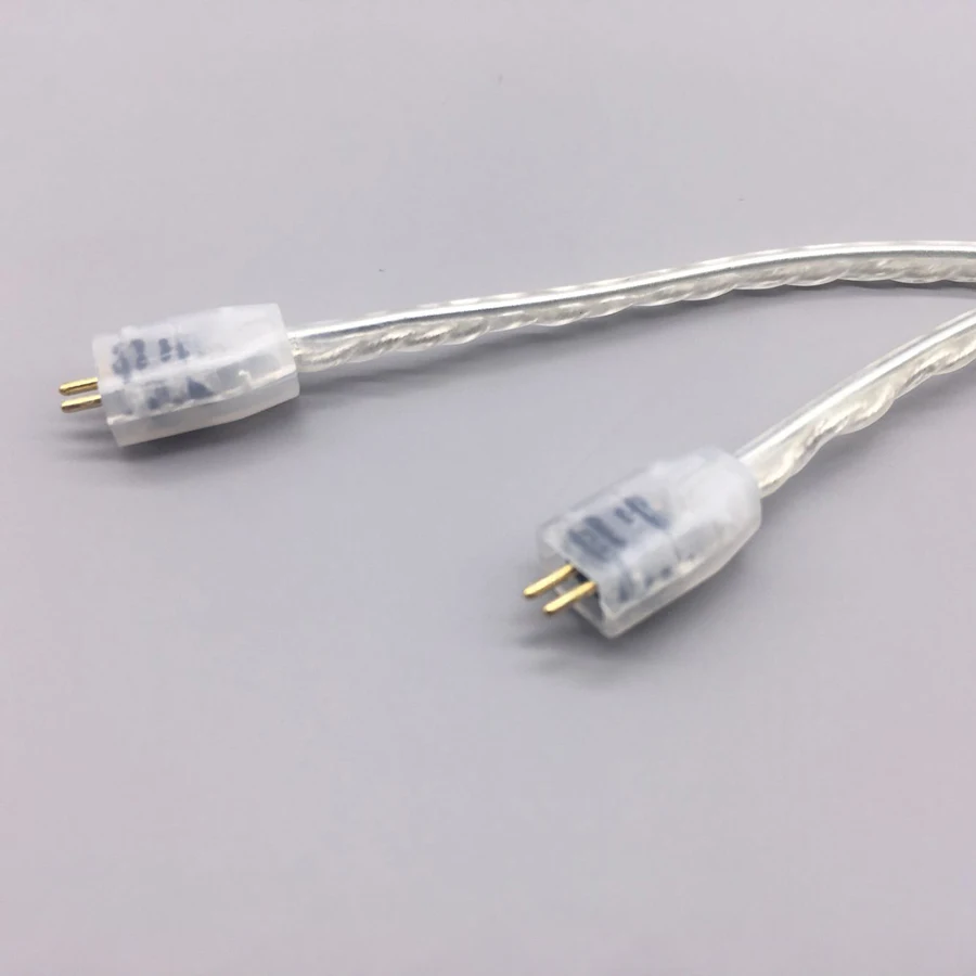 MMCX кабели для Shure SE215 SE535 UE TF10 для Sennheiser IE8 IE80 16 акций 5N посеребренные наушники гарнитура HIFI Провода Кабели