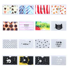 5 шт./компл. мультфильм Пластик полупрозрачный с отделением для карт, животных, с рисунком, для мальчиков и девочек, студентов, с отделением для карт, защитный чехол Крышка