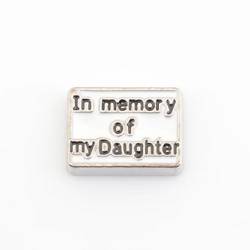 

In memory of my Daughter, Floating charms,Fit floating charm lockets, FC0115