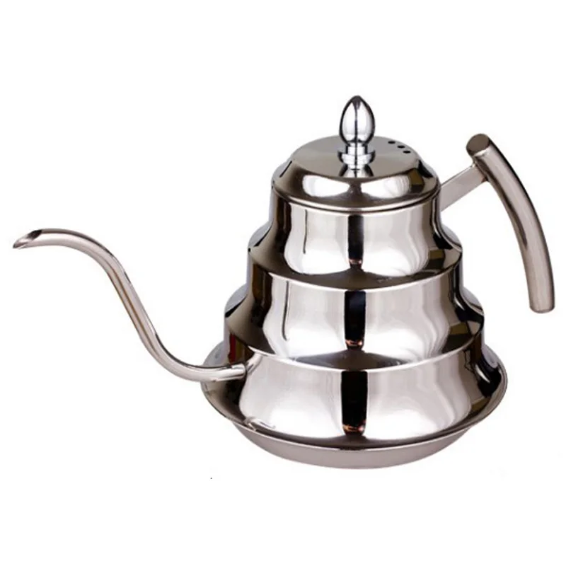 Stainless Steel Long Narrow Spout Coffee Pot, Tea Pot 1.2Lin Coffee Pots from Home & Garden on