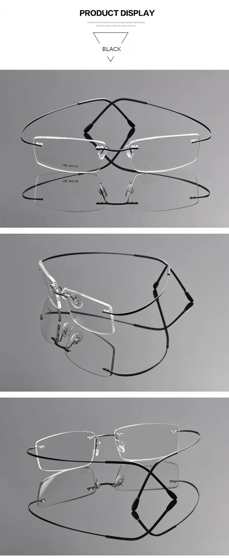 Belmon, оправа для очков, мужские очки без оправы, компьютерные, чистый титан, оптические, для мужчин, очки с прозрачными линзами, оправа для очков RS741