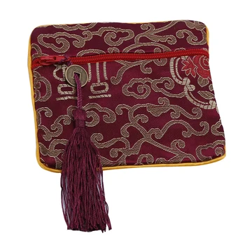 

Free Shipping 10PCS 11.5x11.5cm Fine silk brocade bag national wind colorful jewelry bags, bags, Christmas gift bags N600325-3